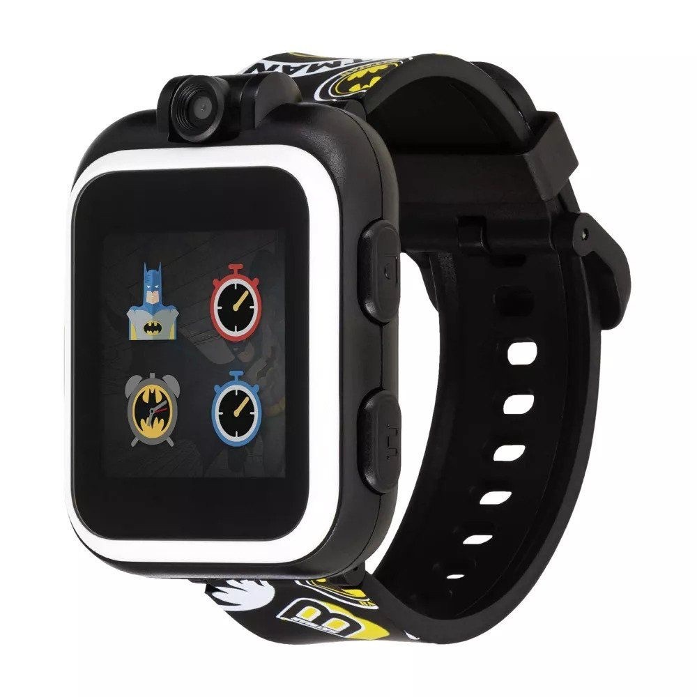 EUC iTouch PlayZoom Kids DC Comics Black Batman Educational Fun Games Smartwatch